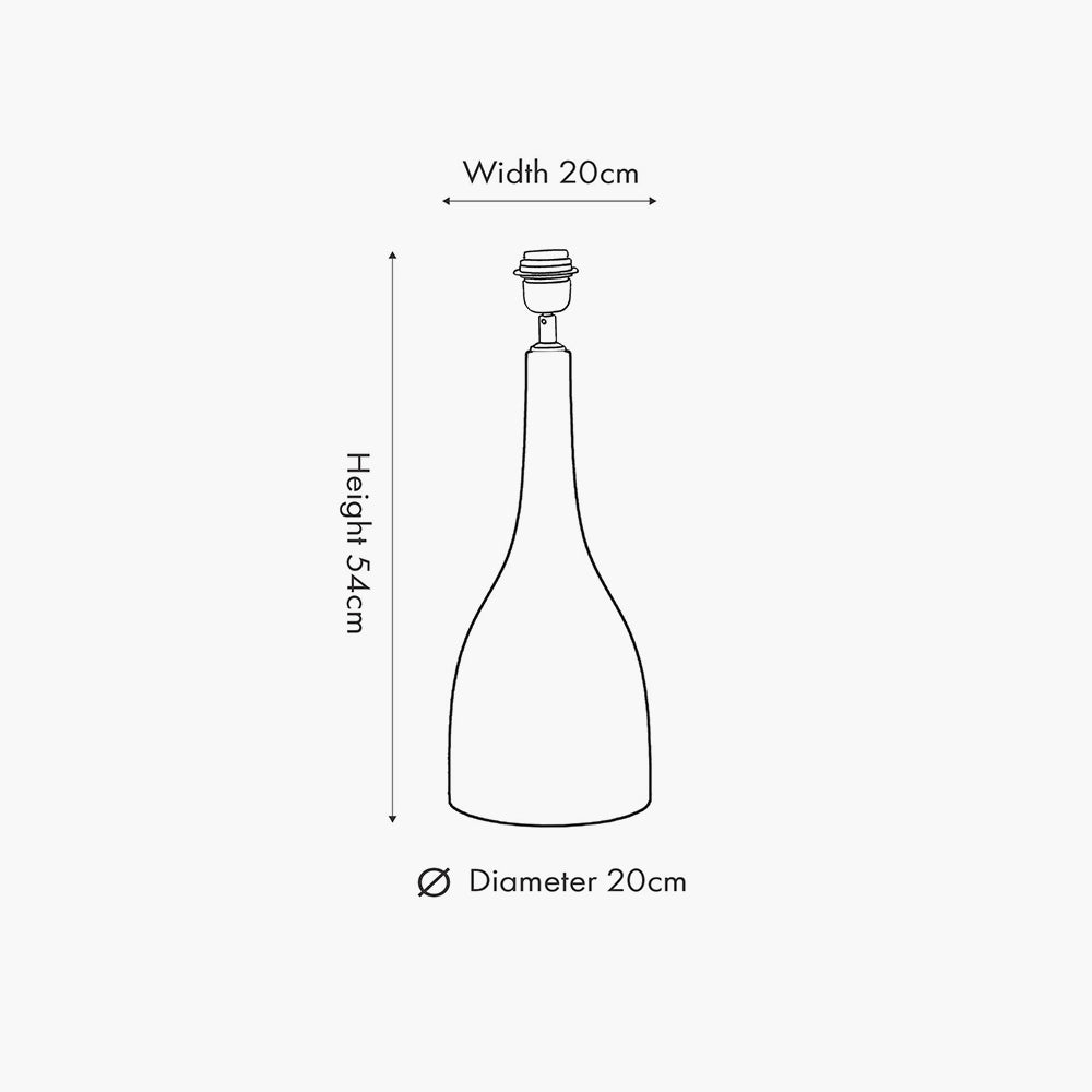 Corella Chocolate Brown Mango Wood Curved Table Lamp - Base Only